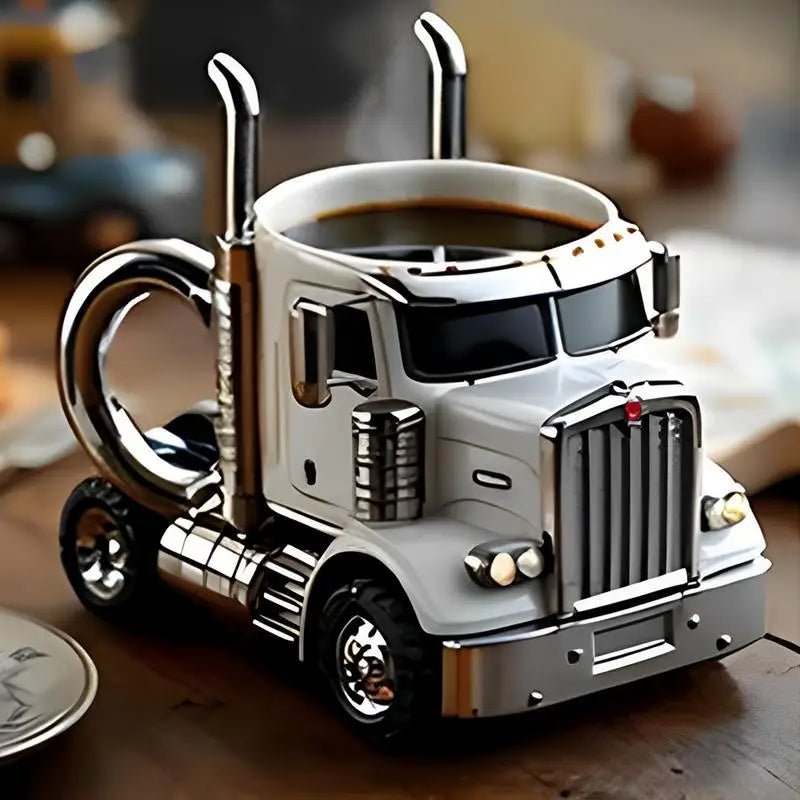 Truck Coffee Mug Semi Trailer Travel Cup