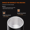 Portable espresso maker for capsules and ground coffee