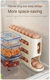 Rolling egg dispenser tray for fridge