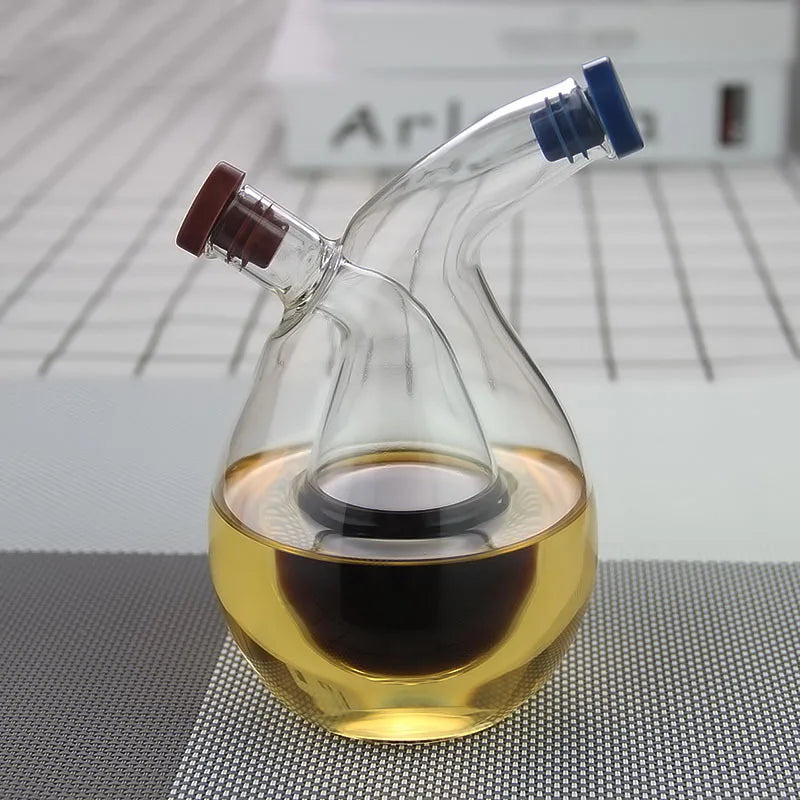 2-in-1 Oil & Vinegar Glass Dispenser