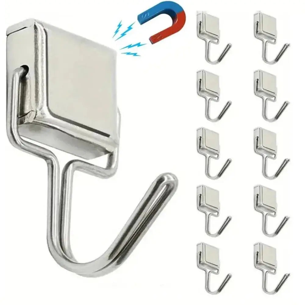 1-50PCS Strong Magnetic Hooks Multi-Purpose Storage Hooks Home Kitchen Bar Storage Hooks Key Storage Hooks Bathroom Hangers