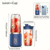 Portable blender bottle on a kitchen countertop