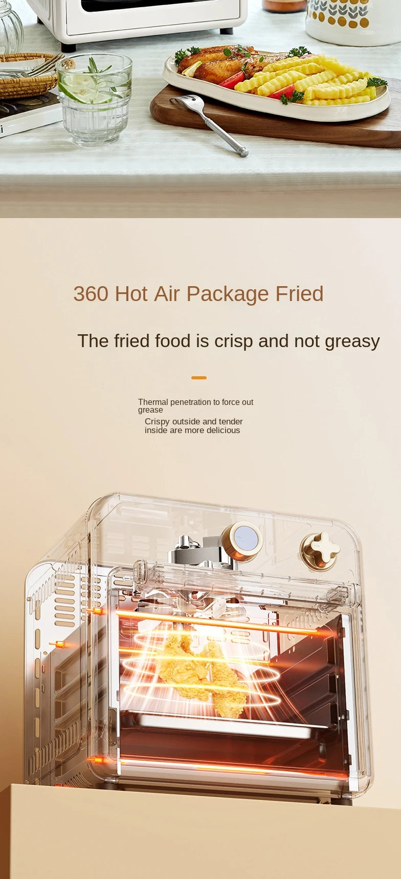 10L Air Fryer Oven Multi-Function Mini Oven