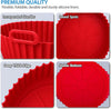 Reusable silicone air fryer basket and non-stick liner