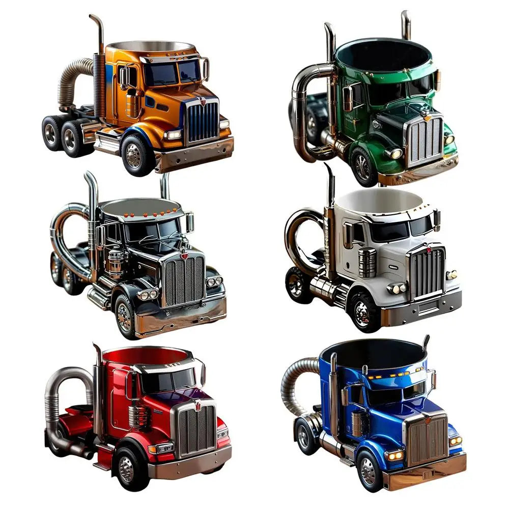Truck Coffee Mug Semi Trailer Travel Cup