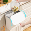 Punch-free hanging trash can for cabinet doors