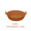 Reusable silicone air fryer basket and non-stick liner