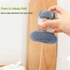 Comfort grip soap dispensing kitchen scrub