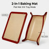 Silicone baking mat with bread dough