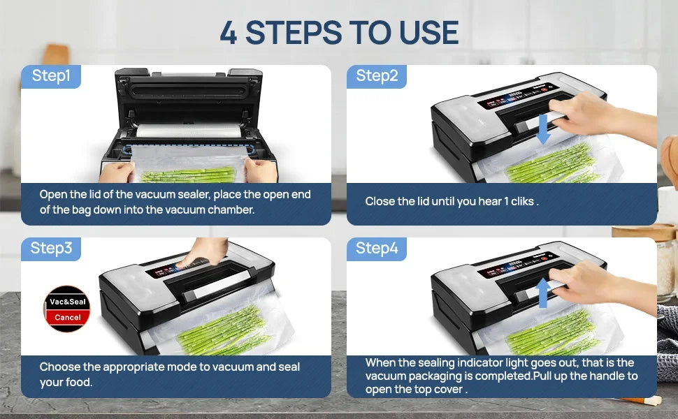 Vacuum Sealer Machine Food Storage Vacuum Pack Machine