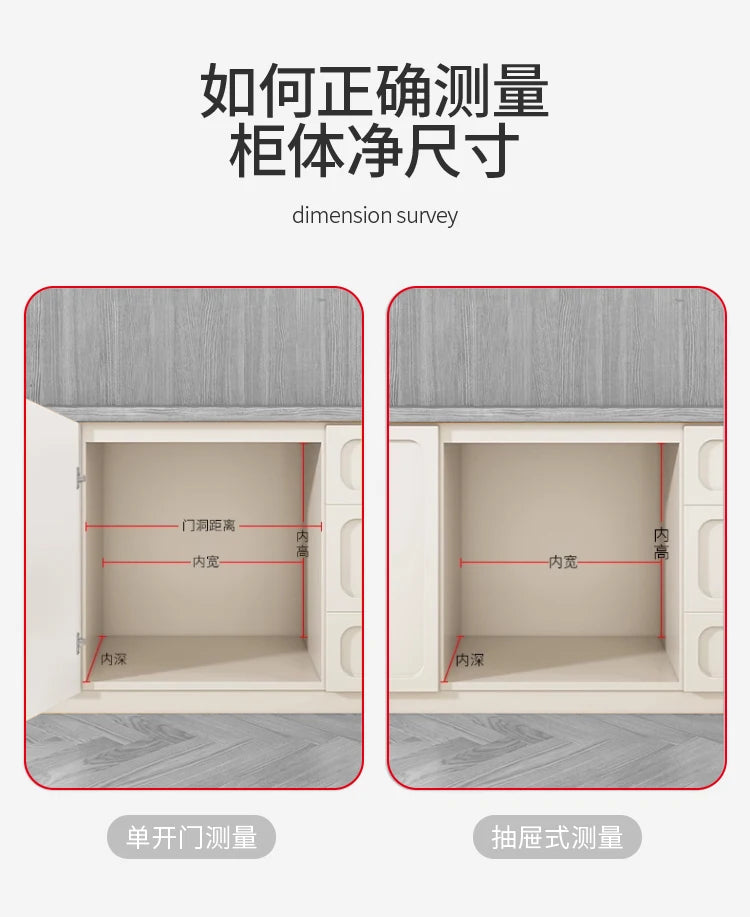 Large Hidden Kitchen Trash Can - Single Built-In Cabinet Pull-Out Slide-Out Garbage Bin for Bedroom Wastebasket