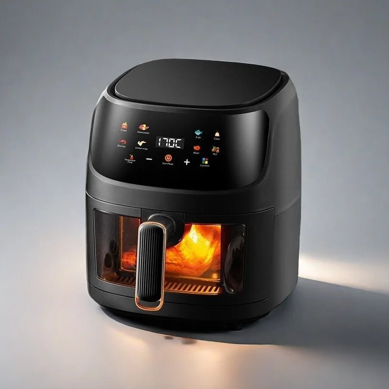 8L Airfryer Large Capacity Smart Touch Oven Visual Multifunctional Air Electric Fryer Electric Fryer French Fry Machine