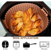 Reusable air fryer basket with lattice drain design