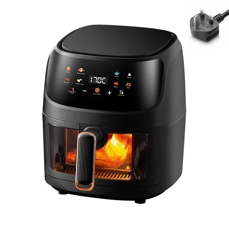 8L Airfryer Large Capacity Smart Touch Oven Visual Multifunctional Air Electric Fryer Electric Fryer French Fry Machine