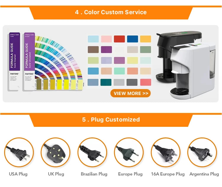 China 11-in-1 Multi-Capsule Coffee Maker Electric Semi-Auto Cafeteria for Home & Hotel Use Durable PP Housing