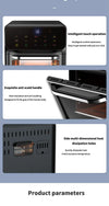 Countertop air fryer oven with viewing window