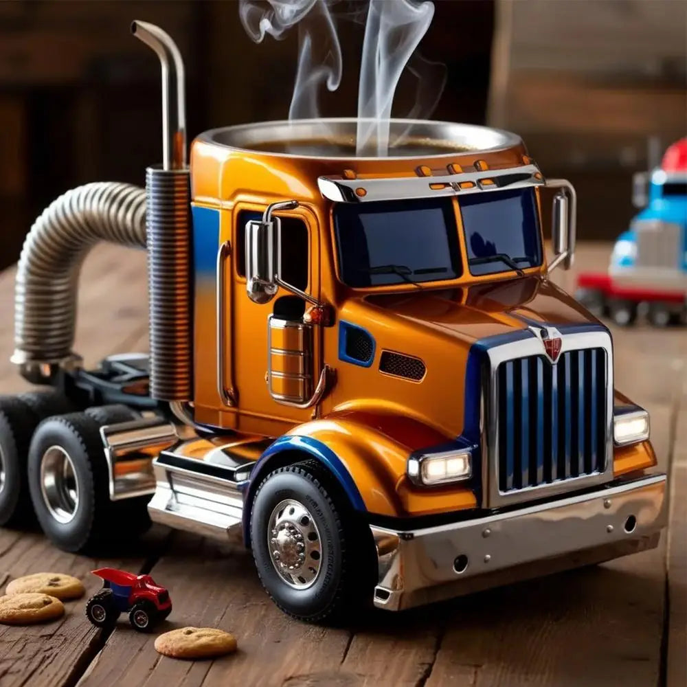 Truck Coffee Mug Semi Trailer Travel Cup