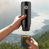 Rechargeable cordless espresso maker with battery