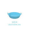 Silicone air fryer basket with side handles