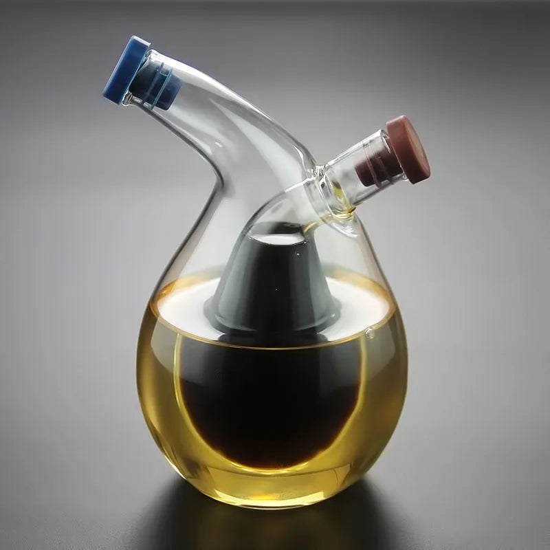 2-in-1 Oil & Vinegar Glass Dispenser