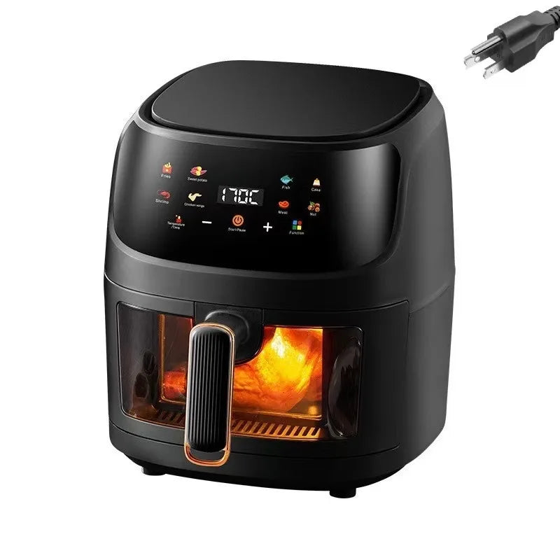 8L Airfryer Large Capacity Smart Touch Oven Visual Multifunctional Air Electric Fryer Electric Fryer French Fry Machine