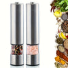Electric salt and pepper grinder set with built-in light
