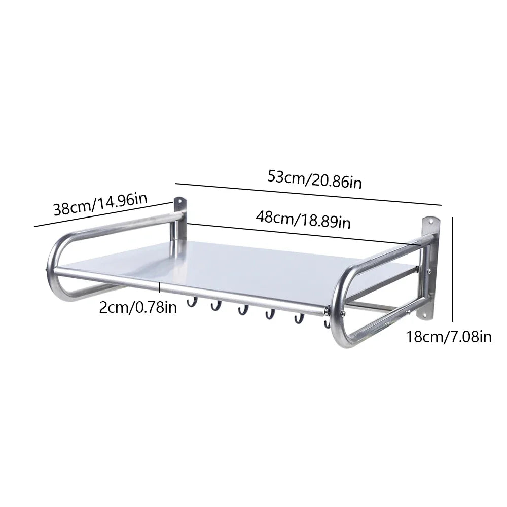 Microwave Oven Rack Stainless Steel Kitchen Shelf
