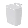 Punch-free hanging trash can for cabinet doors