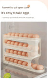 Rolling egg dispenser tray for fridge