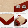 Silicone baking mat rolled up for storage