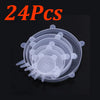 Reusable silicone stretch lids for bowls and cups