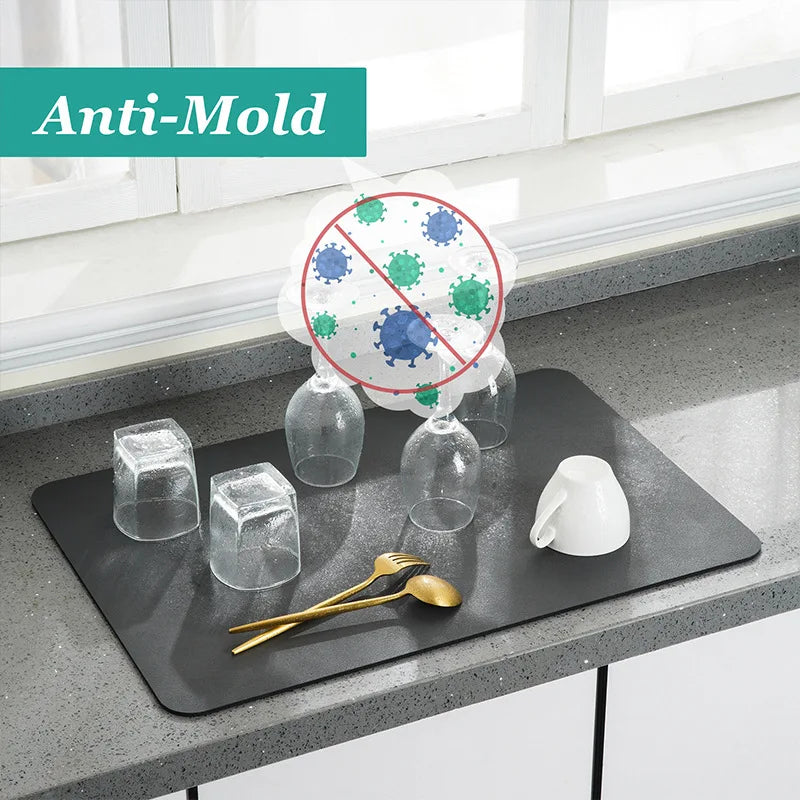 Kitchen Drying Mat Super Absorbent Anti Slip Drain Mat