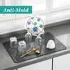 Super absorbent kitchen dish drying mat
