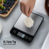 Digital kitchen scale with easy-to-read LCD