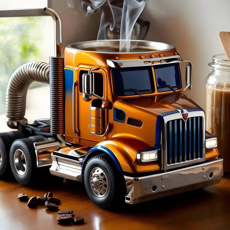 Truck Coffee Mug Semi Trailer Travel Cup