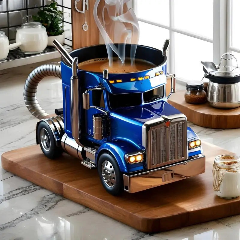 Truck Coffee Mug Semi Trailer Travel Cup