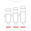 Leak-proof glass tea bottle with infuser compartment