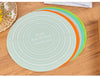 Silicone baking mat with 360-degree swivel rolling pin