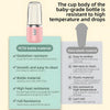 Portable blender bottle disassembled showing detachable parts