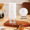 Rechargeable coffee grinder detail view