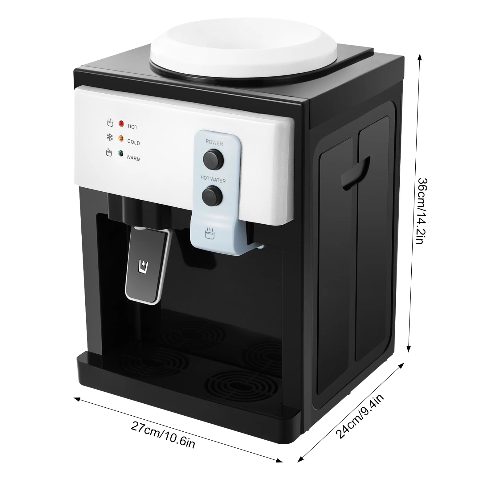 Hot & Cold Water Dispenser Desktop Top Load Machine