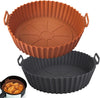 Silicone air fryer basket with side handles