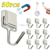 Heavy duty magnetic hooks for kitchen and storage