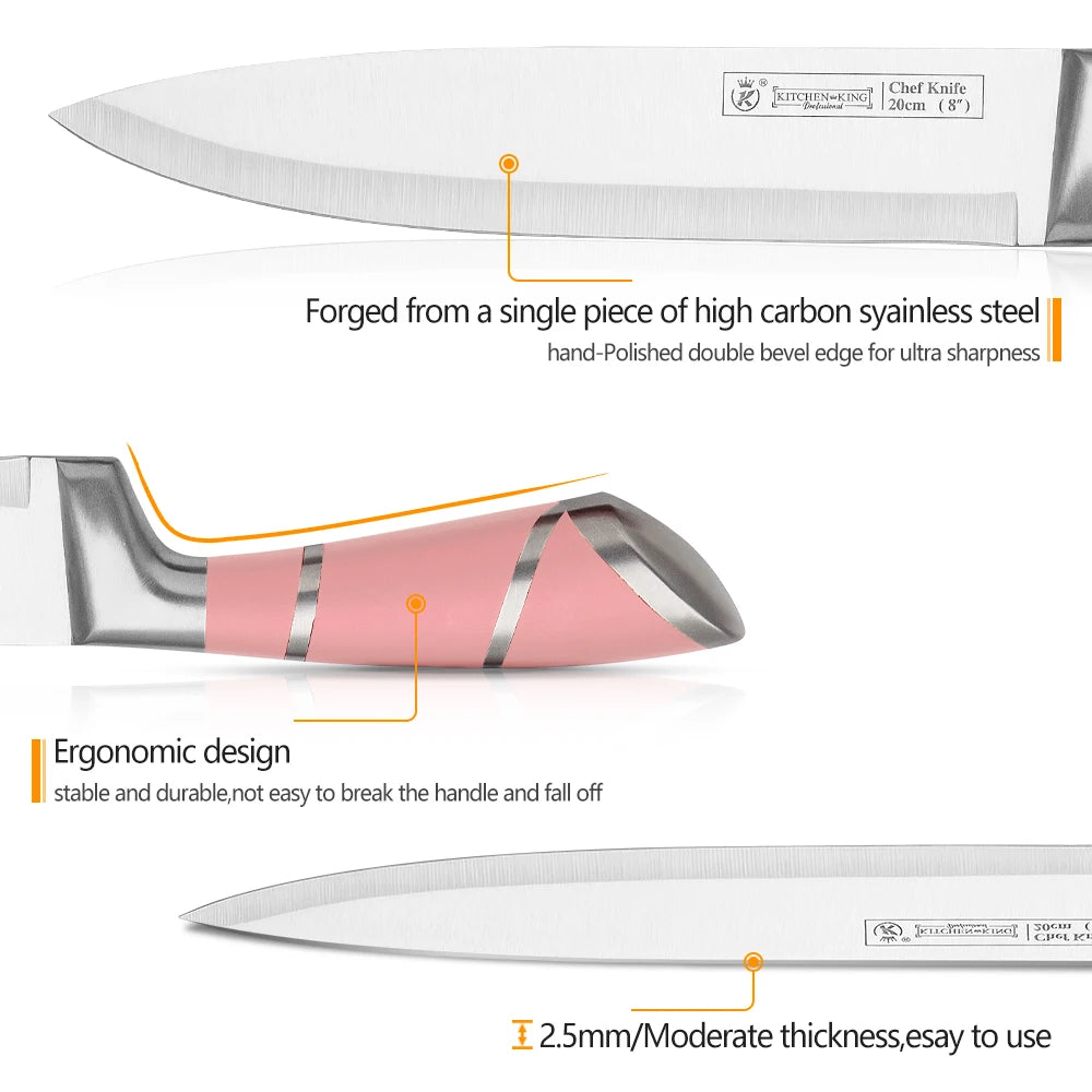 9PCS Stainless Steel Kitchen Knife Set