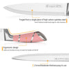 9-piece stainless steel kitchen knife set with block