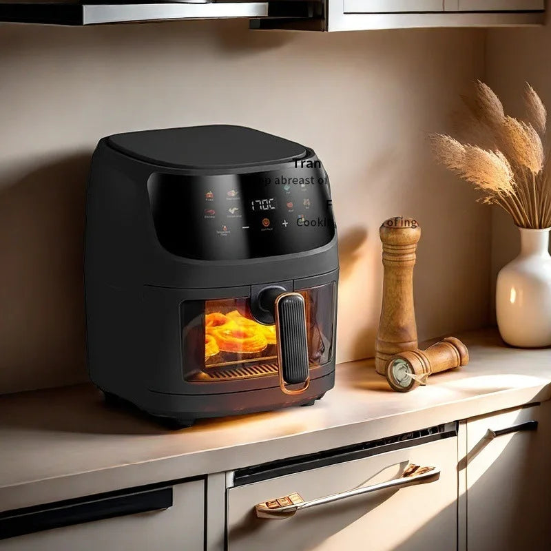 8L Airfryer Large Capacity Smart Touch Oven Visual Multifunctional Air Electric Fryer Electric Fryer French Fry Machine
