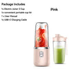 Portable blender bottle being used outdoors on the go