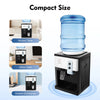 Compact countertop water dispenser for water jugs
