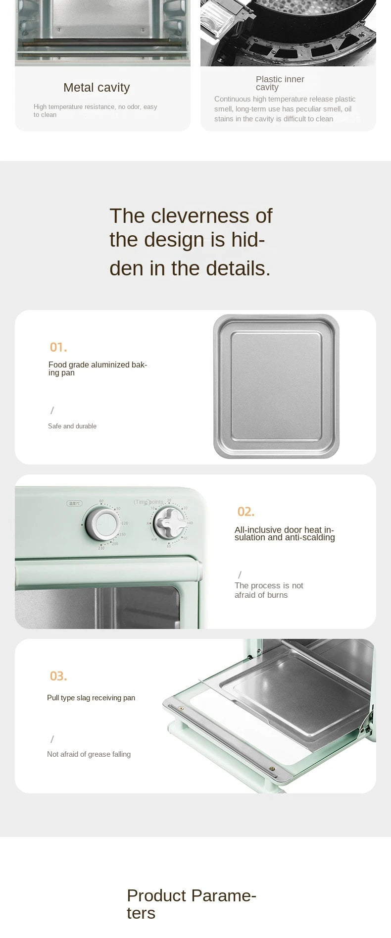10L Air Fryer Oven Multi-Function Mini Oven