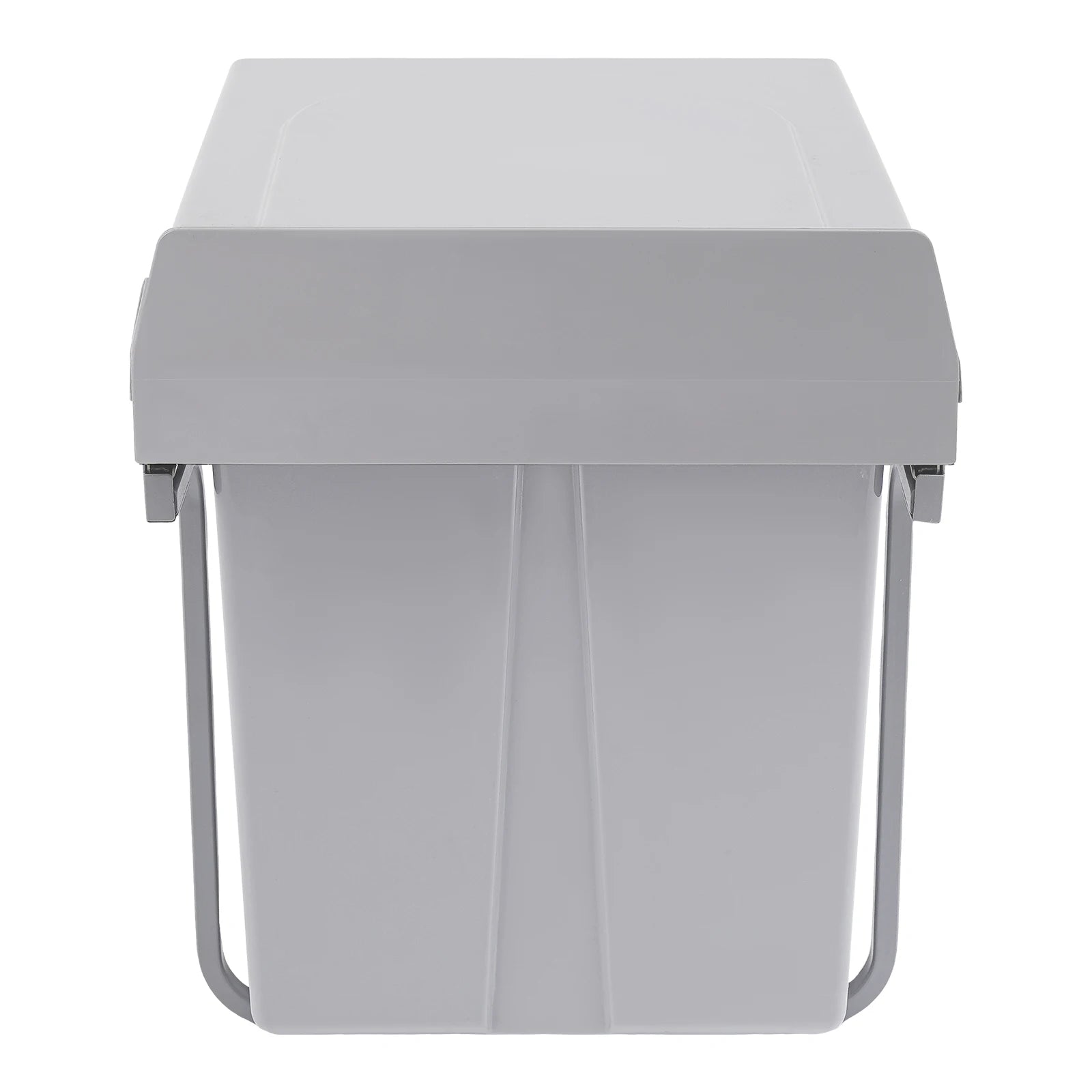 20L Each Dual Pull-Out Trash Can Easy Install Under Cabinet Kitchen Waste Bin with 2 Bins Slide out Recycling Garbage Can